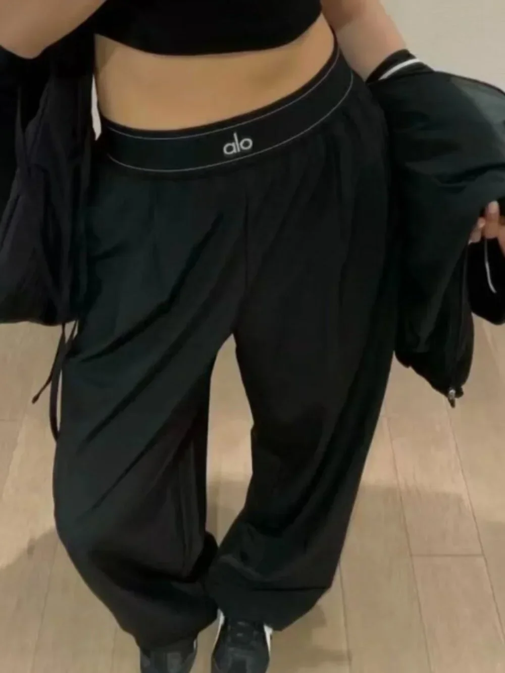 NWT🖤ALO Yoga Suit Up Black Pants🧘‍♀️（Regular）Leg-Lengthening Work/Casual